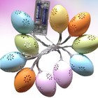 1 Set of Easter LED String Lights Hollow Eggs Shell Lamps String for Festival Pa