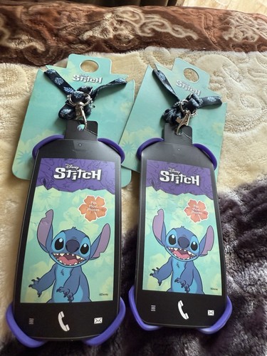NEW Disney Lilo and Stitch Cell phone Holder Clip Purple Stretch 2 Pieces - 第 2/4 張圖片