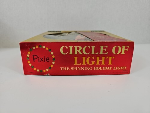Vintage Pixie Elfe Weihnachtsbaumspitze Lichtkreis mit Box funktioniert wenige Glühbirnen raus #1 - Bild 10 von 11