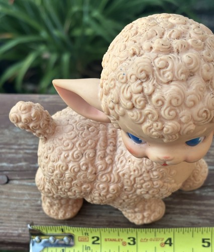 Vintage 1955 The Sun Rubber Co Baby Lamb Toy Squeaker Works - Picture 8 of 9