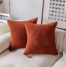 Miulee Throw Pillow Covers Cushion Cases Pillowcases Corduroy, 16x16...