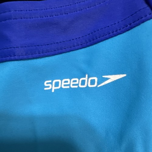 Traje de baño Speedo para niñas talla 10 azul multicolor usado en excelente estado - Imagen 2 de 6