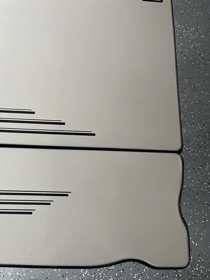 Mesa Benjamin Crysteel Esmaltada con Nido Guardado 2 Hojas Superior Cubiertos Cajón Foto 4 de 4