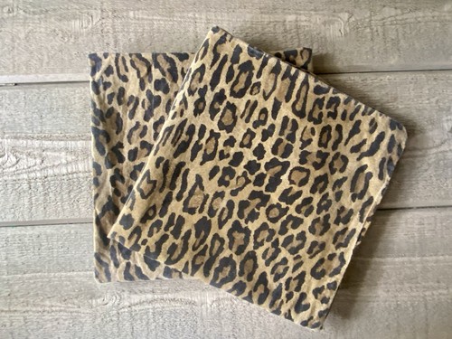 Juego de fundas de almohada Ralph Lauren Aragón patrón leopardo/2 King
