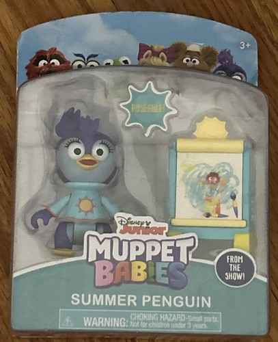 NEW Disney Junior Muppet Babies Summer Penguin Poseable Figure & Easel Playset - Picture 2 of 6