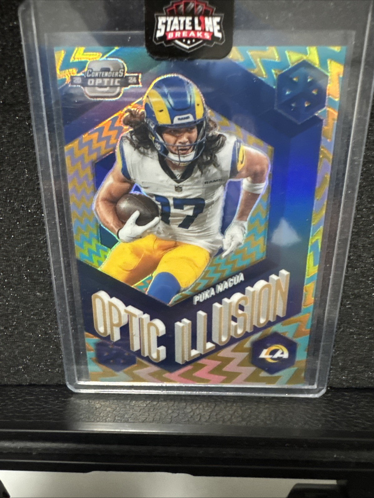 2024 Optic Contenders Optic Illusion Gold /10 Puka Nacua