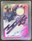 2025 Topps Pristine Junior Caminero Pieces Jersey Auto Pink Refractor #/15 Rays