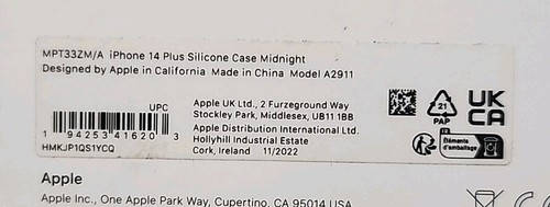 Apple Silicone Case for MagSafe for iPhone 14 Plus - Midnight (MPT33ZM/A) - Picture 3 of 5