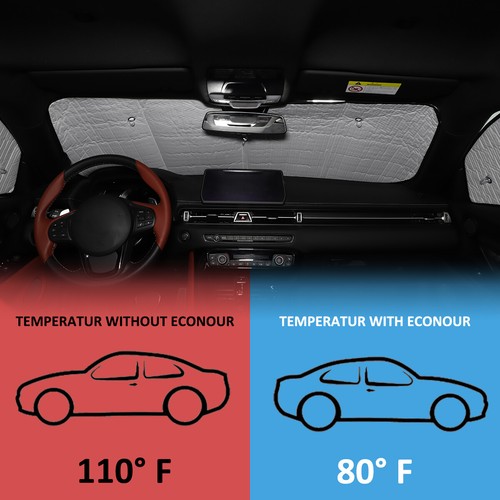 6PCS Full-window Glass Sun Block Occlude Trim For Toyota Supra - Imagen 3 de 7