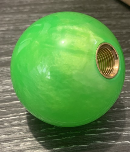 Light Green Gear Shift Knob Round Ball Shape to Suit Most Models with Threads - Picture 2 of 10