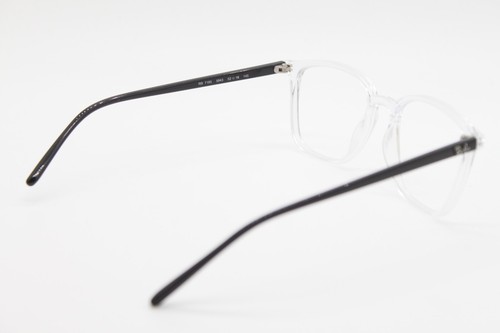 NEW RAY-BAN RB 7185 5943 TRANSPARENT BLACK AUTHENTIC EYEGLASSES 52-18 - Picture 3 of 4
