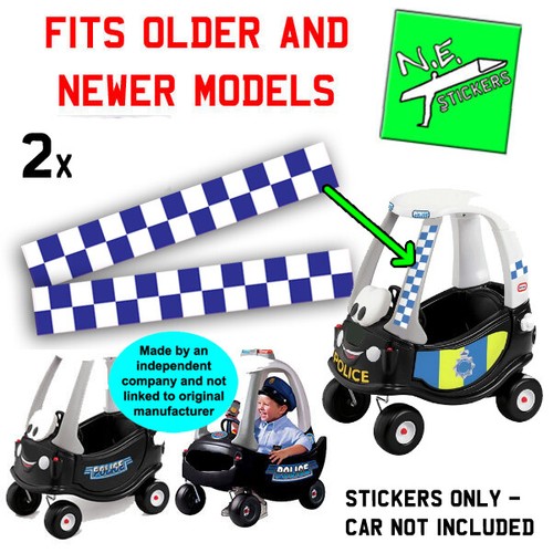 Replacement STICKERS to fit Little Tikes 30TH ANNIVERSARY Cozy Coupe Police car - Picture 41 of 89