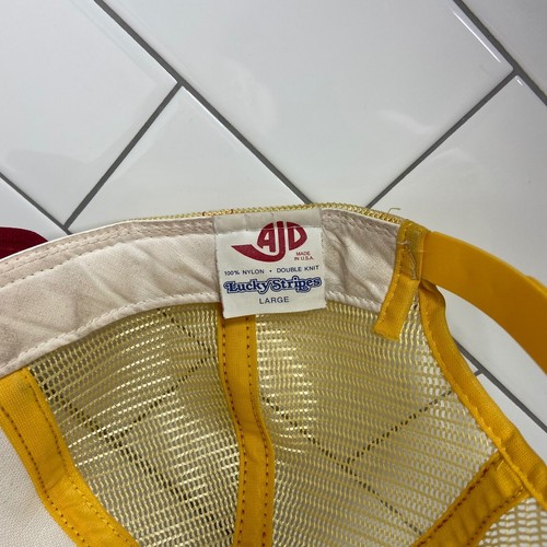 Vintage Washington Redskins Super Bowl XVIII Trucker Hat AJD Lucky Stripes Cap - Picture 8 of 10