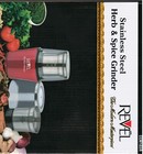 Revel CCM103R Stainless Steel Hern, Spices and Coffee Beans Grinder - Red Color
