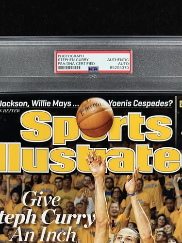 STEPHEN CURRY Autograph AUTO 8x10 PSA SLABBED Sports Illustrated Photo PSA/DNA - Picture 2 of 3
