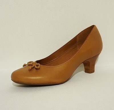 ladies wide fit orange shoes