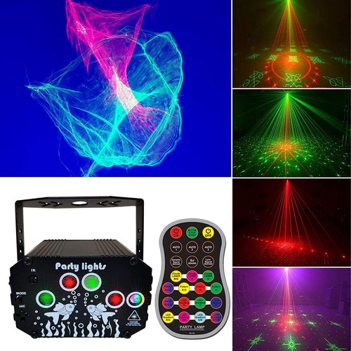 1024Pattern Laser Projector LED Stage Light RGB Disco DJ KTV Show Party Lighting - Picture 3 of 12