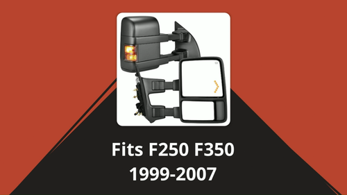 Espejos retrovisores eléctricos térmicos para Ford F250 F350 F450 F550 1999-2007 con intermitente - Vídeo 1 de 1