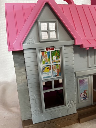 Fisher Price Little People Big Helpers Interactive Home Playset 15" Doll House - Picture 8 of 10