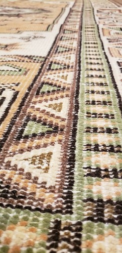 Beautiful Late 1935's Antique Muted Natural Dye,Wool Pile Oushak Area Rug 5x9ft - Picture 5 of 10