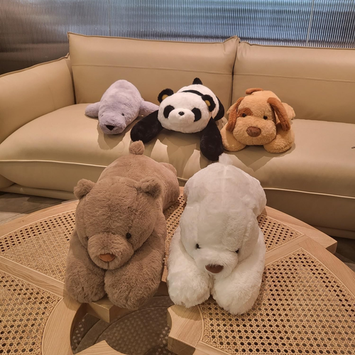 Cute Plush Bear Pillows - White Polar, Brown Grizzly, and Panda Designs for Kids - Picture 7 of 14