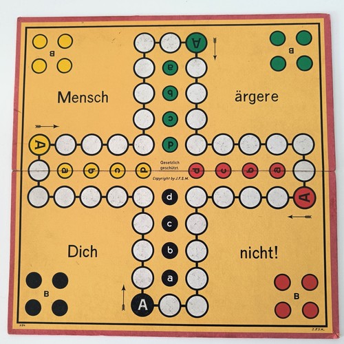 Brettspiel „Mensch ärgere Dich nicht - alte Ausgabe - Dachbodenfund