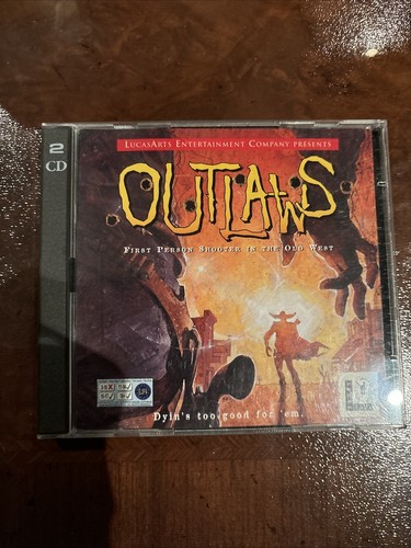 Outlaws PC CD-ROM LucasArts 1997 Videospiel Windows 95