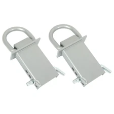 (2 pcs) Heavy Duty Adjustable Trailer Stake Pocket D-Ring 5400 lbs For 2" X 4"