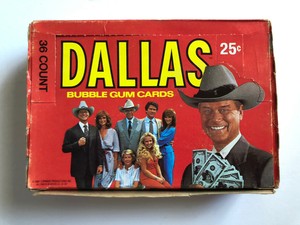 1981-Donruss-DALLAS-TV-Show-Photo-Card-Wax-Box-36-Packs-J-R-Ewing-Larry-Hagman