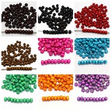 500 Round Wood Beads 6mm Wooden Spacer Beads Jewelry Making Color Choice