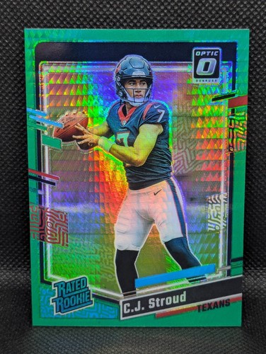 Tarjetas Hyper verdes de novato Donruss Optic Football 2023 con clasificación; ¡Tú eliges! - Imagen 30 de 72