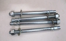 4 Concrete 3/8"X5" Wedge Anchor Carbon Steel Expansion Anchors w/ Nuts & Washers