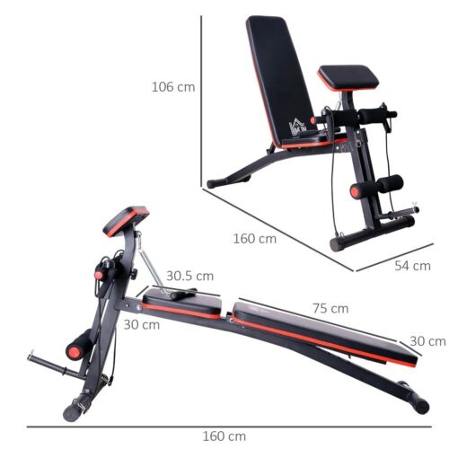 Foldable Dumbbell Bench Weight Workout Gym Training Fitness 7 Incline Adjustable - Picture 10 of 10