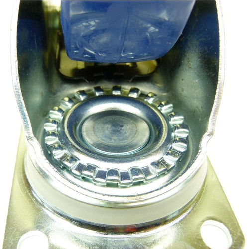 8er Set SL 125 mm Schwerlast Rollen Bremse Transportrollen Lenkrollen Blue Wheel - Bild 4 von 11