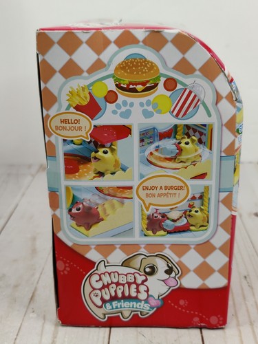 Chubby Puppies And Friends Burger Shack Playset New Rare Mustard Frenchie - Picture 12 of 18
