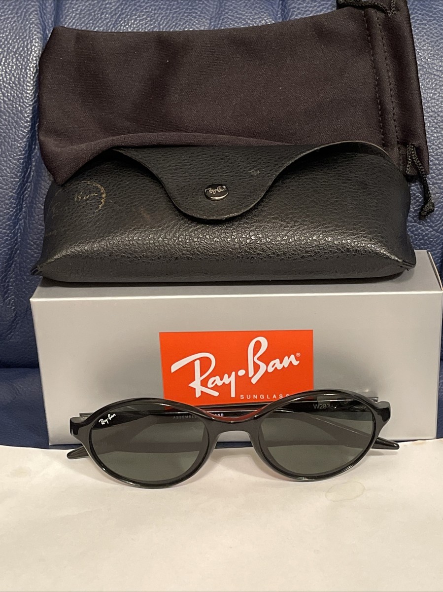 RAY BAN B&L W2833 PTBA EBONY BLACK SIDESTREET CATS 90s