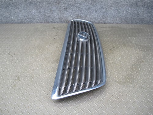 01-03 LEXUS UCF30L LS430 FRONT UPPER HOOD CHROME GRILLE W EMBLEM OEM - Imagen 11 de 19