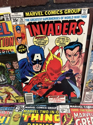 35 Cent Marvel Comic Lot Of 16 Hulk, Thing Iron Man, Captain America Plus Others - Picture 5 of 12