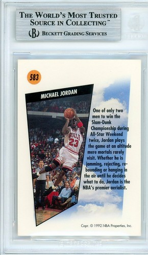 1991-92 SkyBox Michael Jordan BGS 8.5 SkyMaster #583 - Picture 2 of 2
