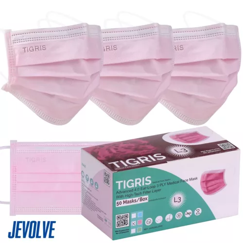 Level 3 Earloop Mask 4.0G 3-Ply Breathable Disposable Individual Wrap Non-Woven