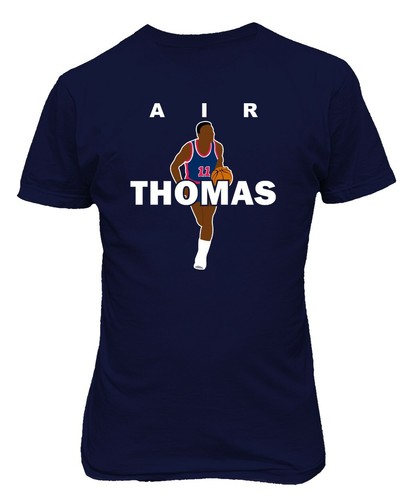Detroit Pistons AIR Isiah Thomas Pee Wee #11 Basketball Zeke Bad Boys T-shirt - Picture 2 of 4