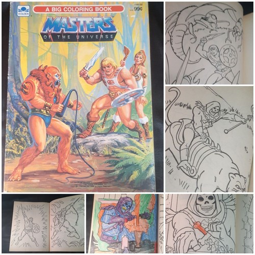 MASTERS OF THE UNIVERSE, VINTAGE COLORING BOOKS, motu,he-man,she-ra, - Picture 15 of 221