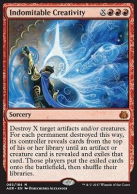 MTG INDOMITABLE CREATIVITY EXC - UNGEZÄHMTE KREATIVITÄT - AER - MAGIC