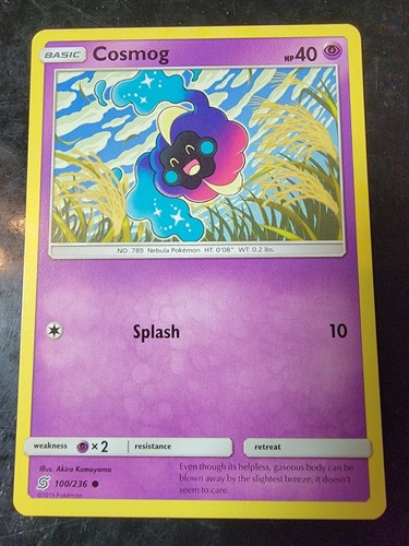 Cosmog 100/236 Common Pokemon Unified Minds  - Picture 1 of 1