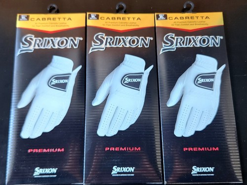 Srixon Cabretta Leather Golf Glove 3 Pak+ Z-Star Tour Yellow Ball Sleeve RML NEW - Picture 4 of 4