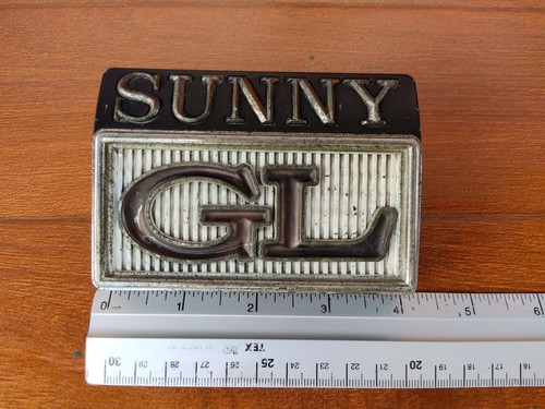 SUNNY GL Rear Emblem Badge fit Datsun Sunny B211 B210 120Y GL Genuine - Picture 13 of 15