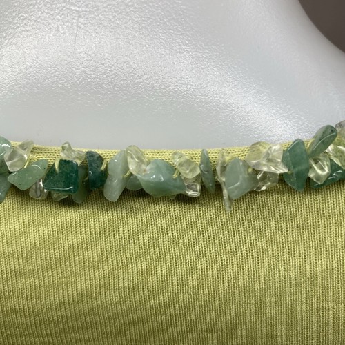 Camicia Dana Buchman verde ombra vita camicetta top perline rock collo 2X - Foto 2 di 6