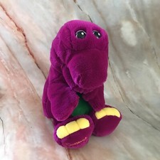 Dakin Barney The Purple Dinosaur Soft Plush 14  Puppet VINTAGE 1992 B