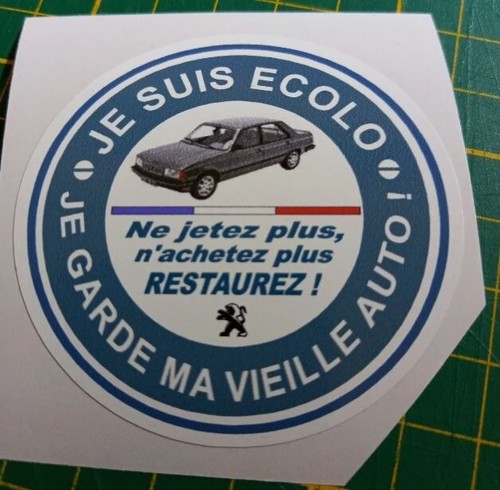 Peugeot Aufkleber Ich bin umweltfreundlich Ich behalte mein altes Auto - Bild 13 von 55
