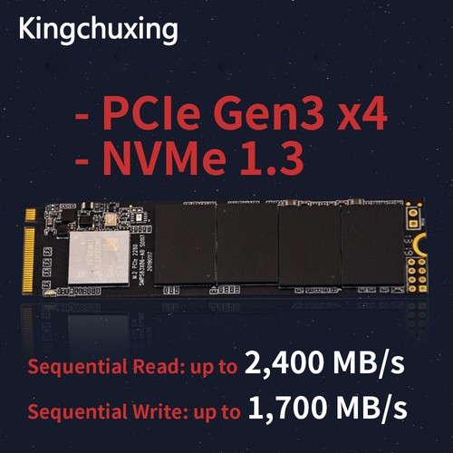 128GB 256GB 512 SSD 3D NAND NVMe PCIe Gen3×4 M.2 2280 Internal Solid State Drive - Picture 5 of 10